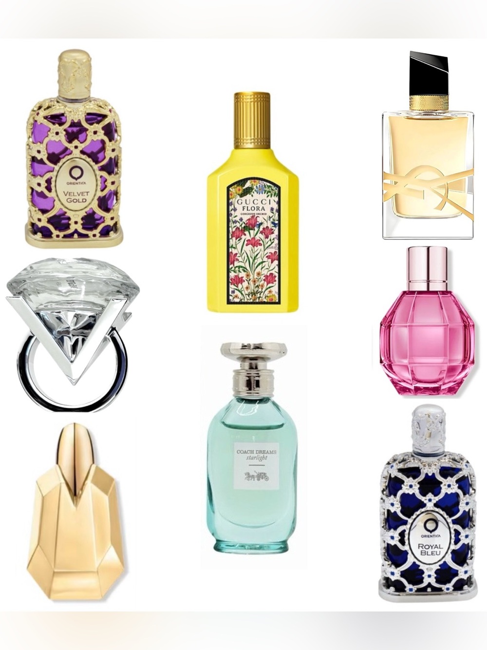(8) Designer Women’s Mini Perfume Bottle Assortment, NEW